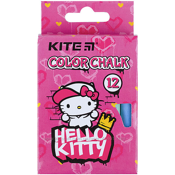 Крейда кольорова Kite Jumbo Hello Kitty HK21-075, 12 штук