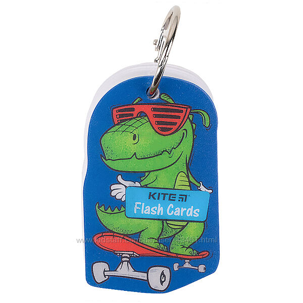 Картки для запису іноземних слів Kite Dinosaur K21-358-3, 80 аркушів