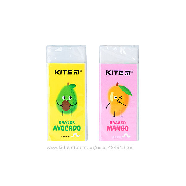 Гумка кольорова Kite Fruits K21-375, асорті