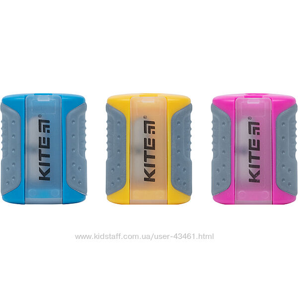 Точилка з контейнером Kite Soft K21-370, асорті