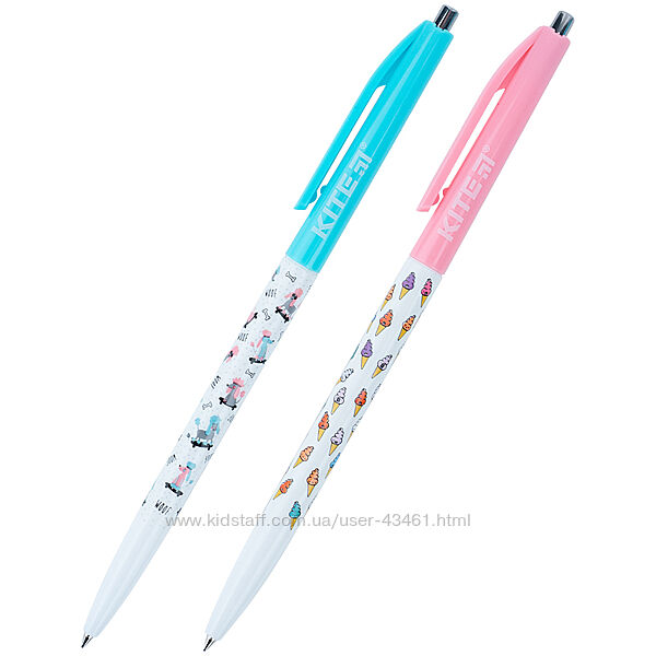 Ручка кулькова автоматична Kite Cute K21-361-1, синя