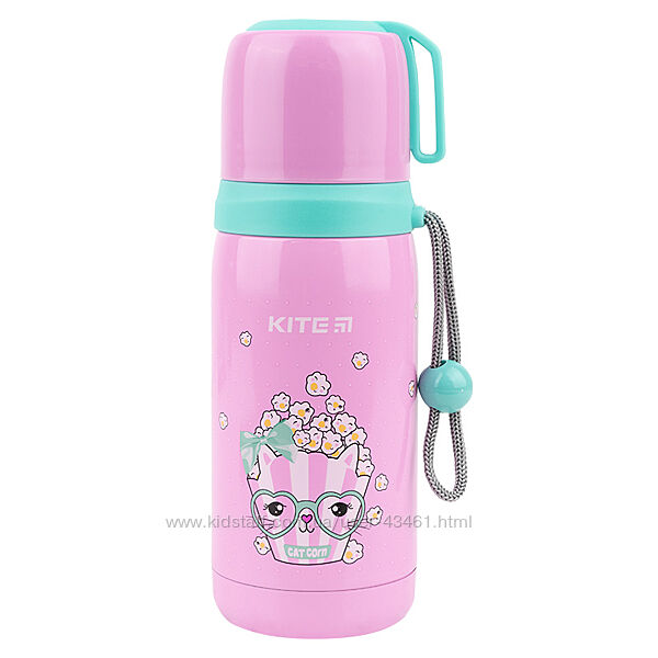 Термос Kite Popcorn K21-301-01, 350 мл, рожевий