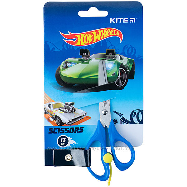 Ножиці дитячі з пружиною Kite Hot Wheels HW22-129, 13 см