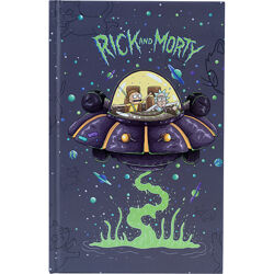 Книга записна Kite Rick and Morty RM22-199-2, тверда обкладинка, А6, 80 аркушів, клітинка