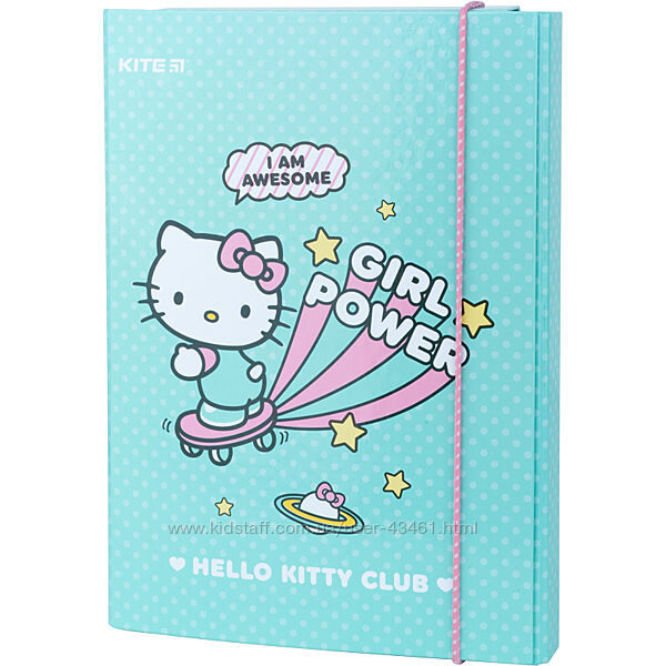 Папка для зошитів на гумці Kite Hello Kitty HK22-210, картон