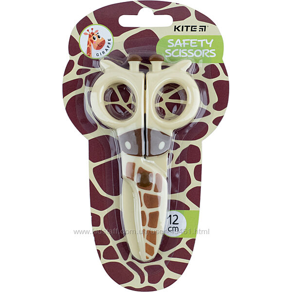 Ножиці  дитячі безпечні Kite Giraffe K22-008-03, 12 см