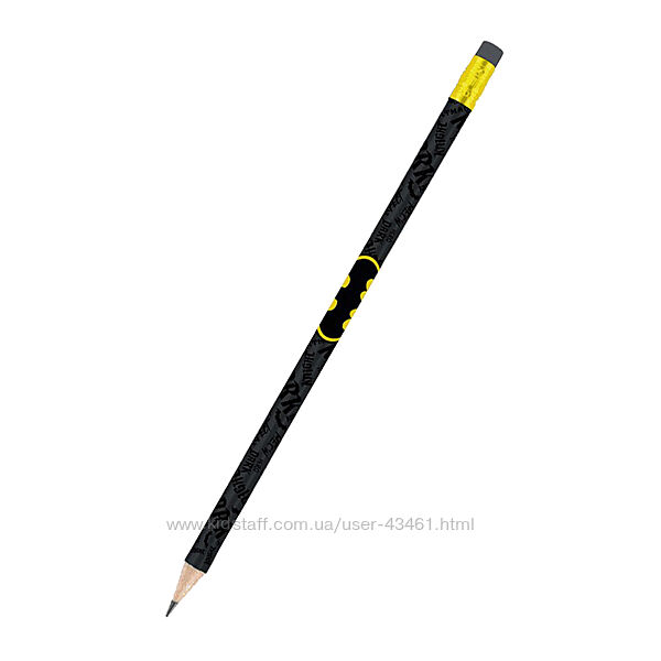 Олівець графітний з гумкою Kite DC Comics DC22-056