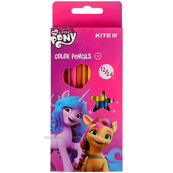 Олівці кольорові двосторонні Kite My Little Pony LP22-054, 12 шт.