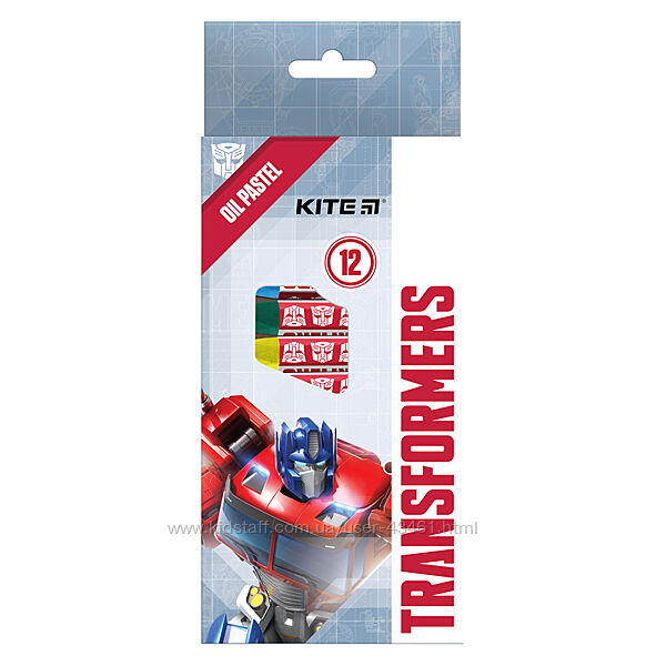 Пастель масляна Kite Transformers TF22-071, 12 кольорів