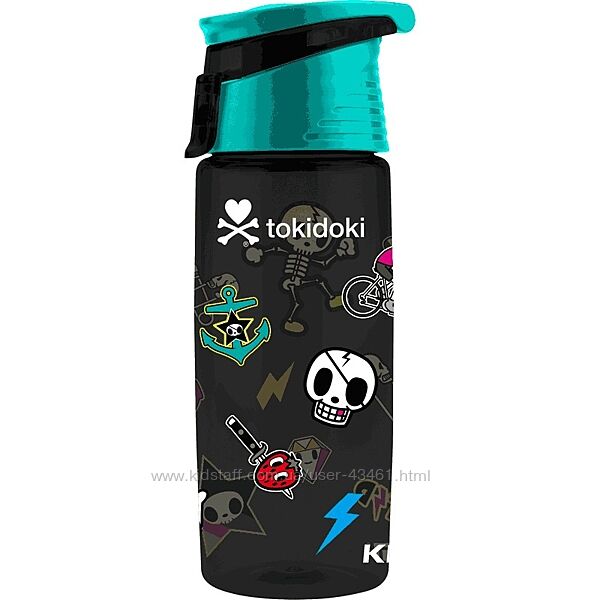 Пляшечка для води Kite tokidoki TK22-401, 550 мл, чорна