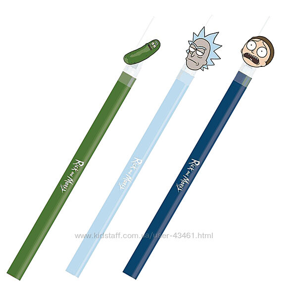 Ручка гелева пиши-стирай Kite Rick and Morty RM22-352, синя