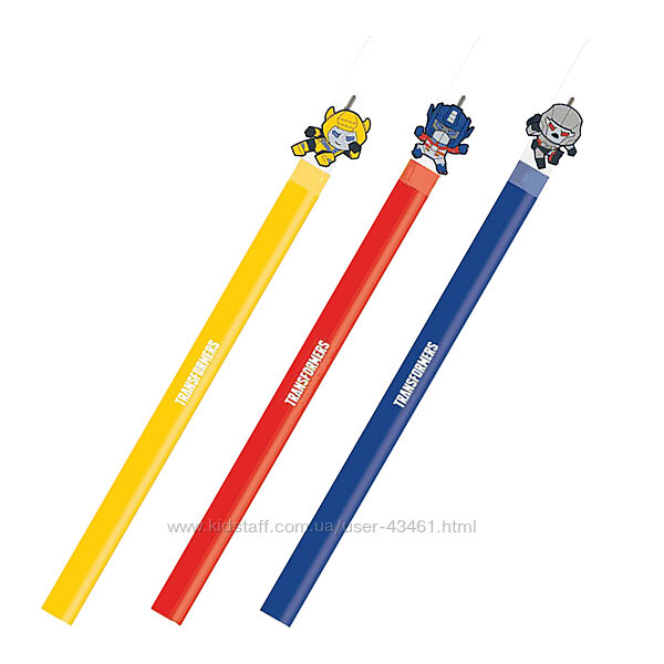 Ручка гелева пиши-стирай Kite Transformers TF22-352, синя