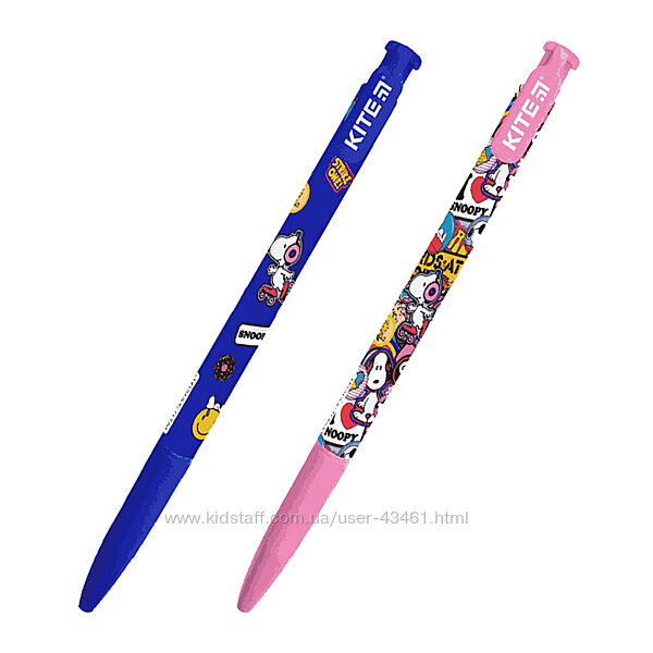 Ручка кулькова автоматична Kite Snoopy SN22-363, синя