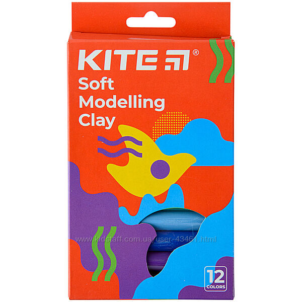 Пластилін восковий Kite Fantasy K22-086-2, 12 кольорів, 200 г