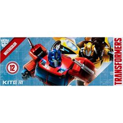 Фарби акварельні в картонній упаковці Kite Transformers TF23-041, 12 кольор