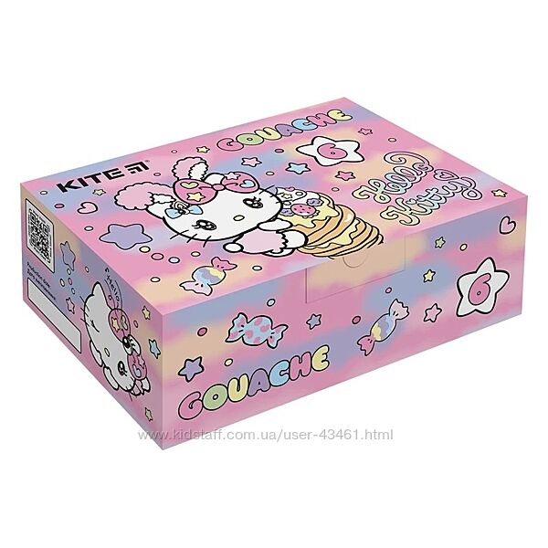 Гуаш Kite Hello Kitty HK23-062, 6 кольорів