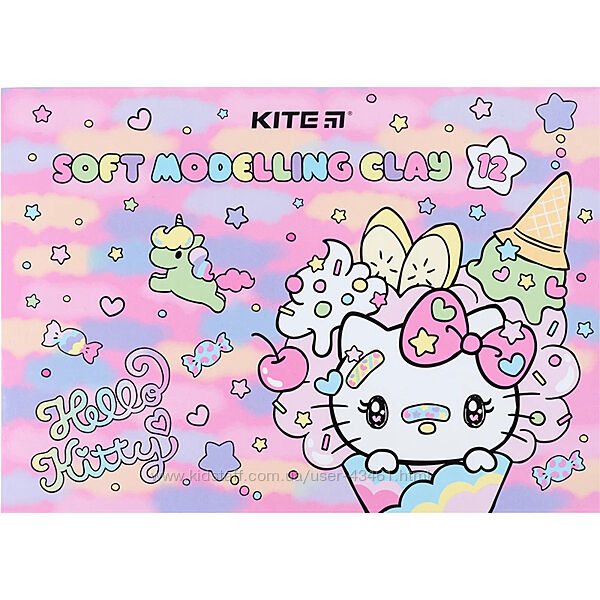 Пластилін восковий Kite Hello Kitty HK23-1086, 12 кольорів, 240 г