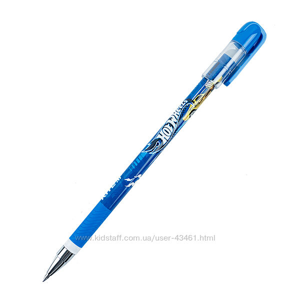 Ручка гелева пиши-стирай Kite Hot Wheels HW23-068, синя