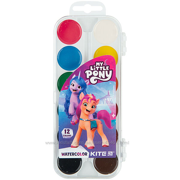 Фарби акварельні Kite My Little Pony LP23-061, 12 кольорів