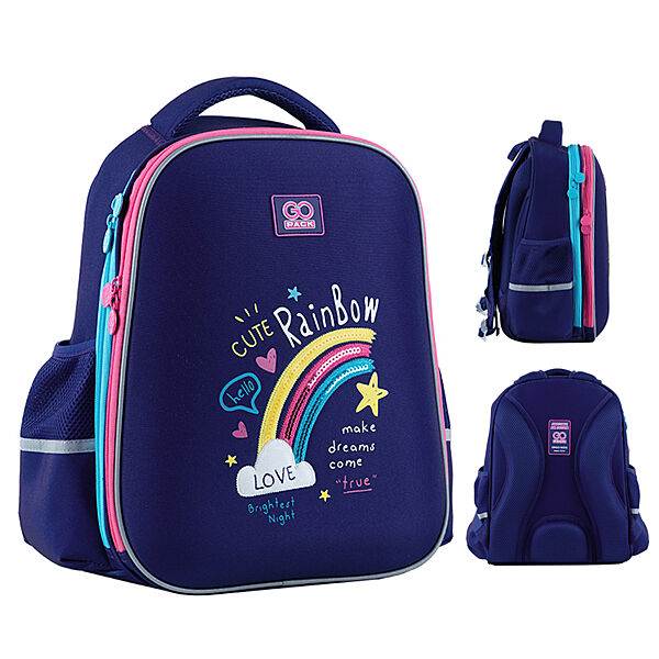 Рюкзак GoPack Education напівкаркасний GO24-165M-1 Cute Rainbow