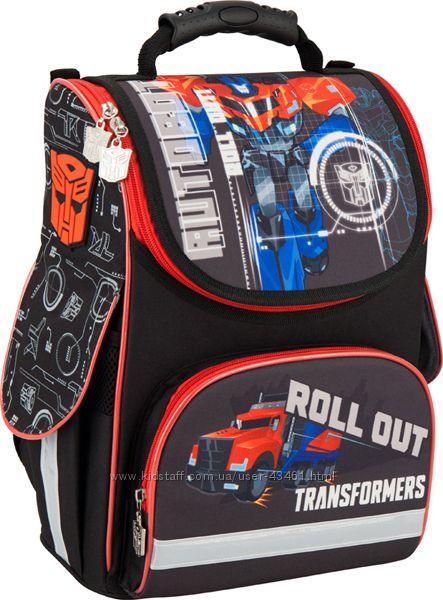 ТМ Kite серия Transformers школьные каркасные ранцы, пеналы, сумки 