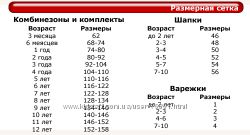 #6: размерная сетка