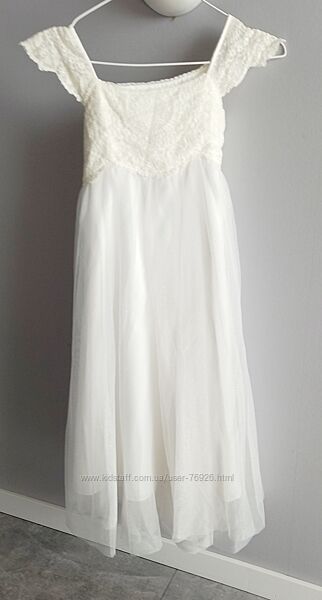 Святкова біла сукня нарядное платье Monsoon 6-8 років