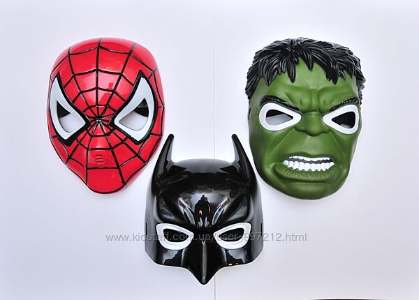 Светящаяся детская маска Человек паук Халк маска бетмен бэтмен Batman