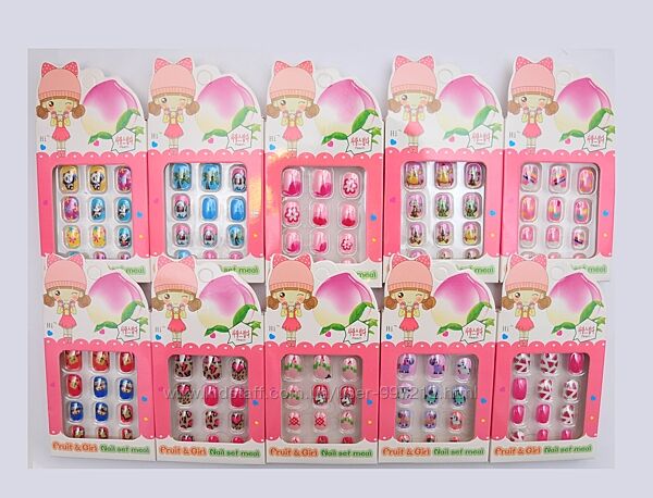 Детские накладные ногти набор девочке маникюр детский детские ногти