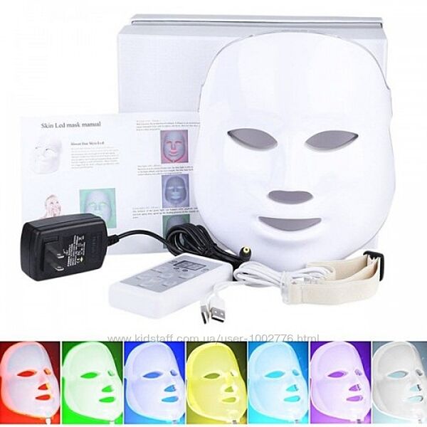 Світлодіодна фотодинамічна маска для обличчя Colorful LED Beauty Mask 