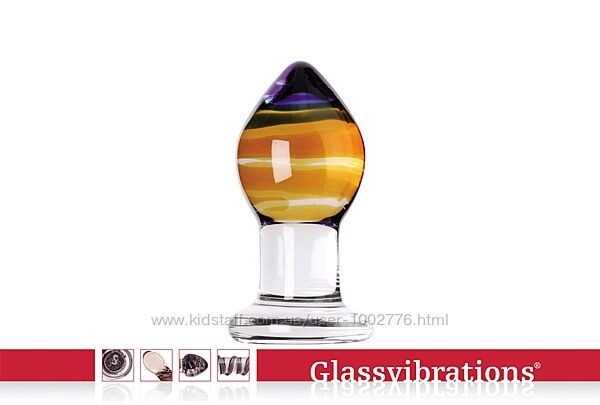 Скляний анальний плаг Glassvibrations 