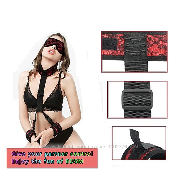 Бондажний набір Letitfun Sex Bondage BDSM Kit 
