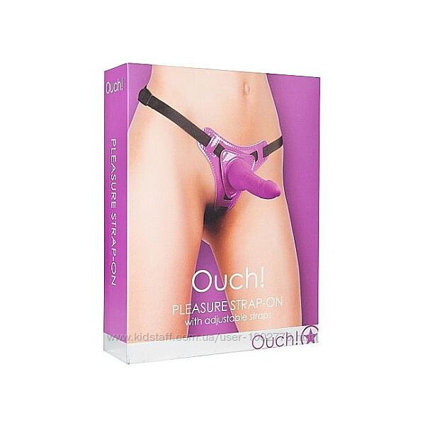 Страпон Ouch Pleasure Strap-On, Purple