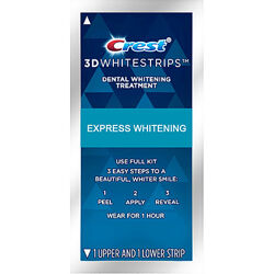 Отбеливающие полоски Crest 3D White 1 Hour Express