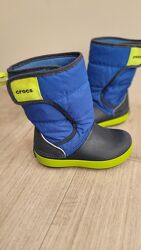 Дитячі зимов сапожки чоботи Crocs LodgePoint Snow Boot крокс сапоги