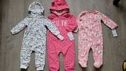 Ромпер флісовий carters 18 m чоловічок сліп