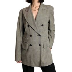 винтажный шерстяной пиджак жакет из шерсти DKNY donna karan / 44-46рр