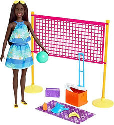 Игровой набор Barbie Loves The Ocean Beach волейбол шезлонг