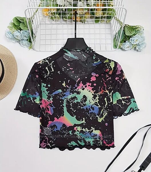 Топ , футболка, сетка