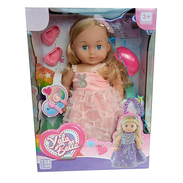Кукла 1788 подсветка платья, аксессуары, 35 см, в коробке