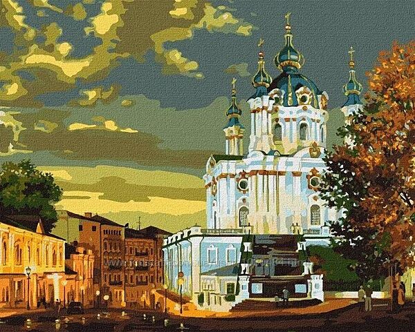 Картина по номерам Андріївський узвіз 40 x50 см, Тм Идейка, Украина KHO3636
