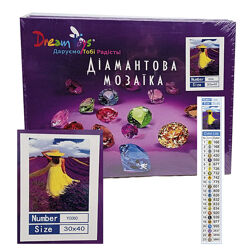 Алмазна мозаїка на підрамнику 30x40 см
