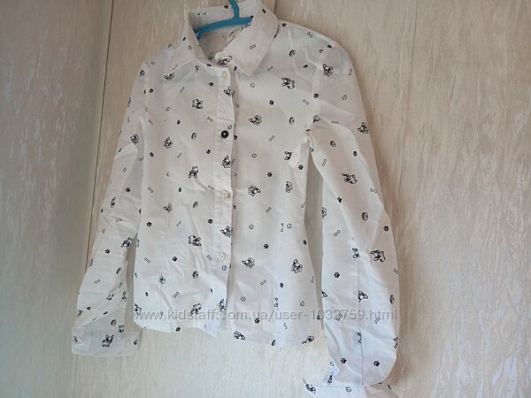 Рубашка Вишиванка блузка школа 1й 2й клас 116-128 см