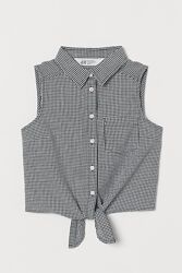 Стильная блузка рубашка топ HM, р.158-164, состояние новой 