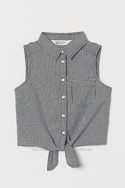 Стильная блузка рубашка топ HM, р.158-164, состояние новой 