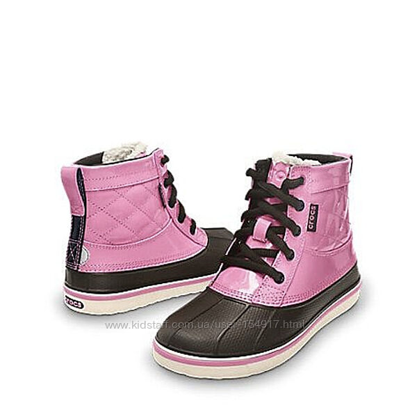 Crocs AllCast Leather Duck Boot р. J1, европ. 32-33