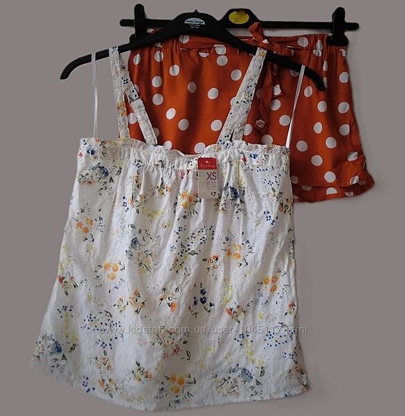 домашній костюм піжама бавовна-віскоза primark хс