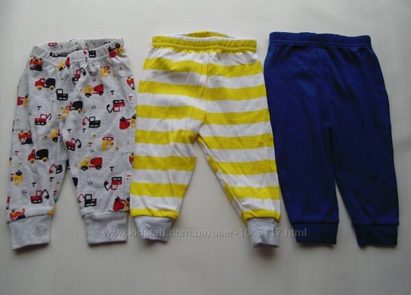штаны 3-6 мес nutmeg-primark 3 шт.