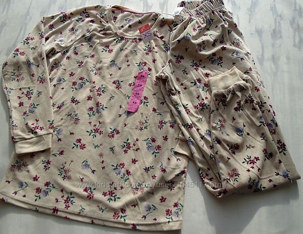 Пижама домашний костюм primark supersoft pyjamas xs 6-8