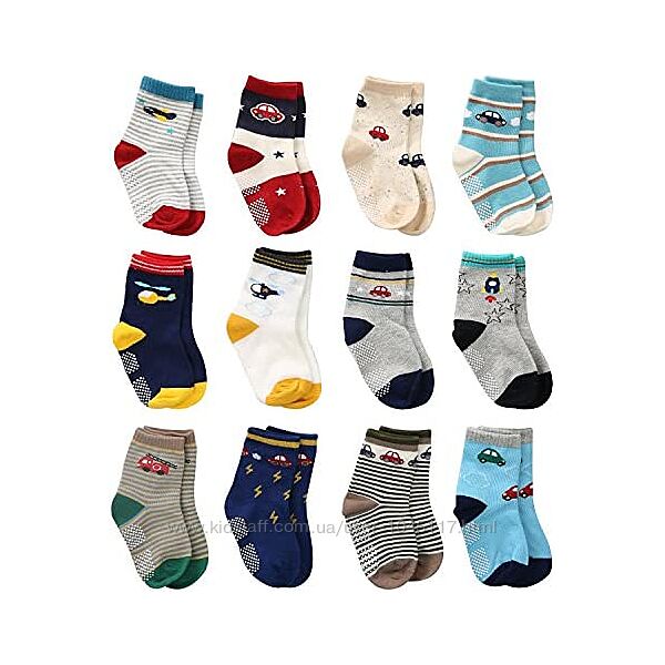 Набір шкарпеток 12 пар з антиковзаючим покриттям boy placa